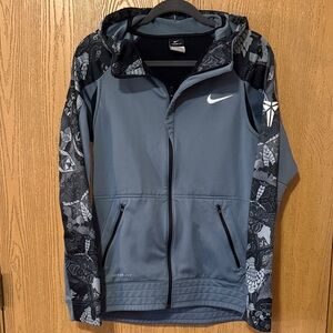 Nike Grey/Blue and Black Patterned Jacket